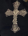 Black with Cross Motif