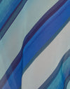 Chiffon Painted Stripe Blue