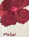 Ivory with Hibiscus Print
