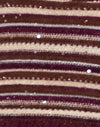 Shimmer Stripe Knit Rust