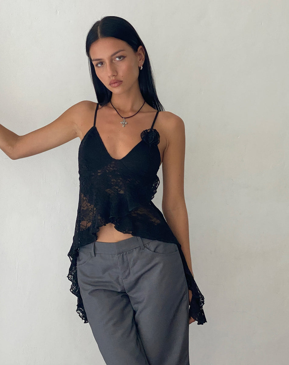 Leyton Top Black