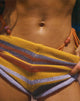 Image of Nikaya Knit Shorts in Multi Stripe Sunset