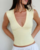 Image of Emberly Plunge Top in Lemon