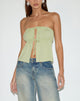 Image of Ender Tie Bandeau Top in Rayon Pistachio
