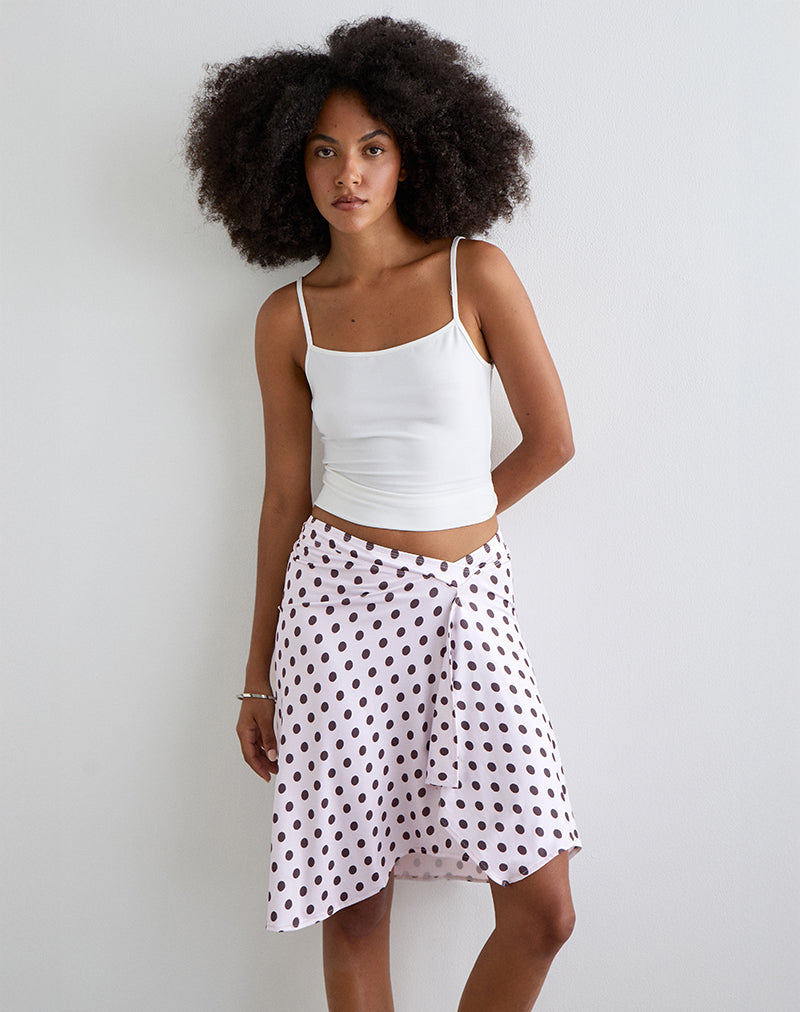 Image of Esmeray Midi Skirt in Retro Polka Dot