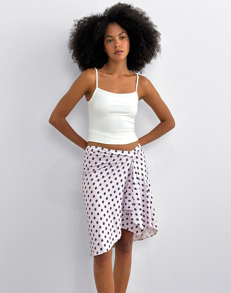 Image of Esmeray Midi Skirt in Retro Polka Dot
