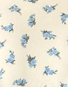 Blue Cluster Floral with Picot Trim