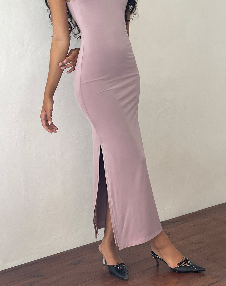 Light Mauve Maxi Dress  Flo – motelrocks-com-aus