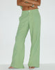 Image of Saucy Trouser in Linen Minty Green