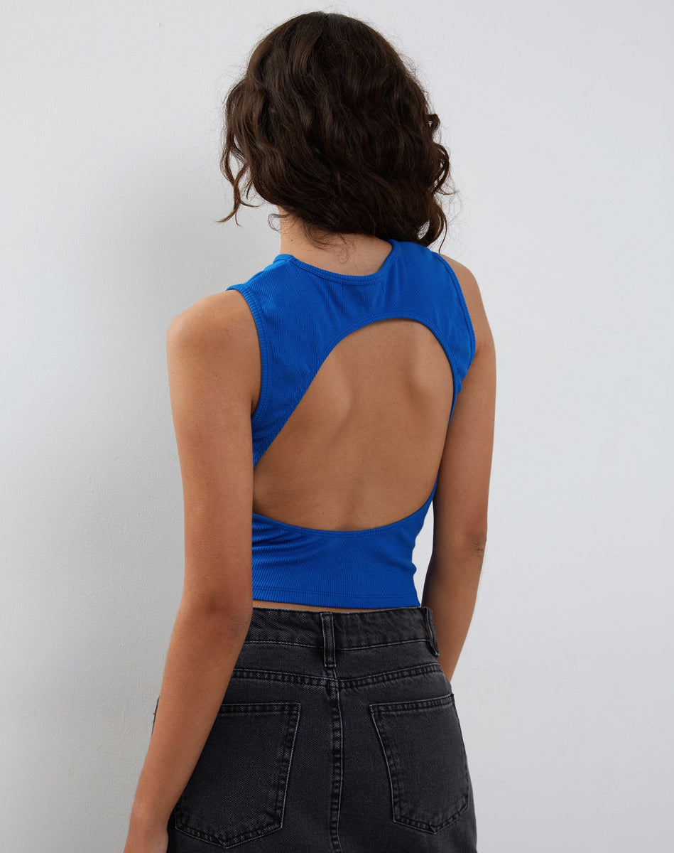 GELSHO-TOP-COBALT-RIB-