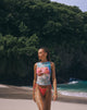 Image of Hala Top in Hibiscus Wave Blue