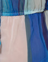 Chiffon Painted Stripe Blue