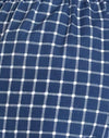 navy tartan poplin