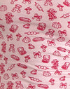 Girlie Print with Red Binding