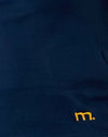 navy with mustard m emb