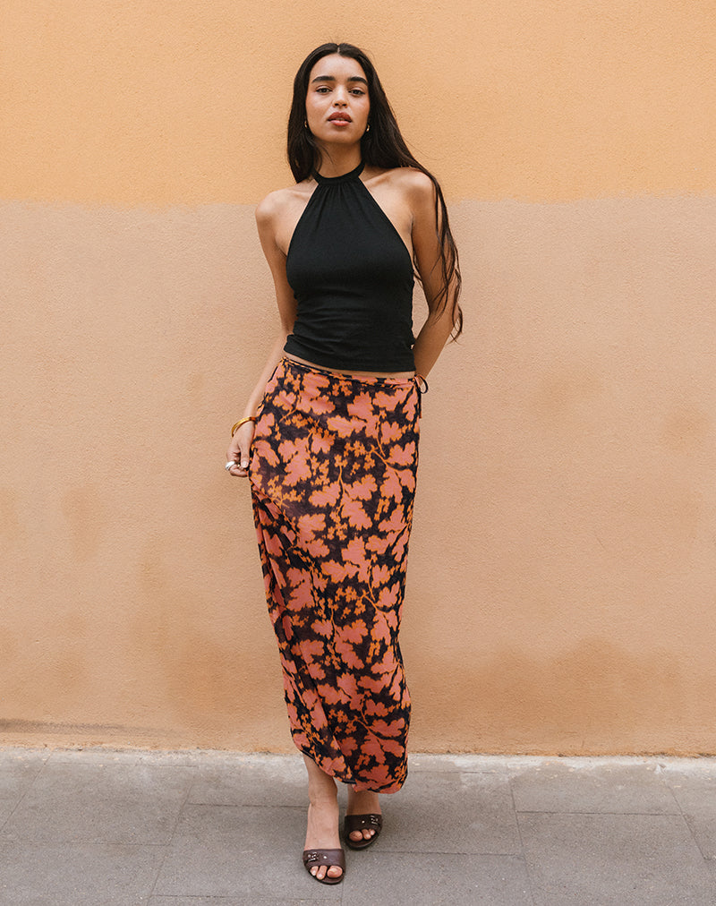 Jezza Slip Maxi Skirt in Furnishing Floral