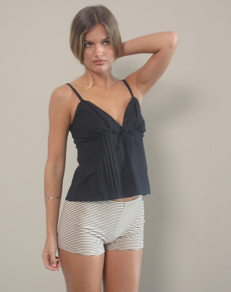 Image of Jepuni Cami Top in Black Poplin