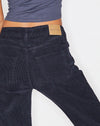 Image of Low Rise Bootleg Jeans in Cord Black