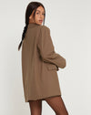 image of Maiwa Blazer Pinstripe Brown