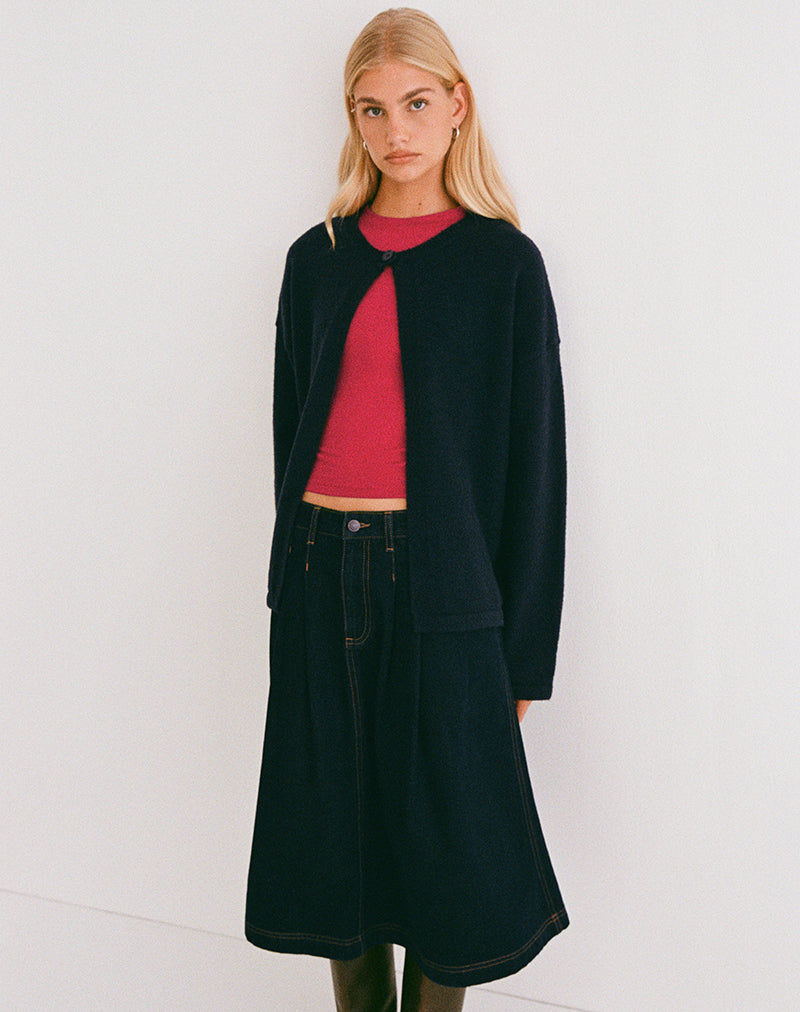 Image of Maureen Cardigan in Dark Navy