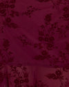 Botanical Flower Maroon