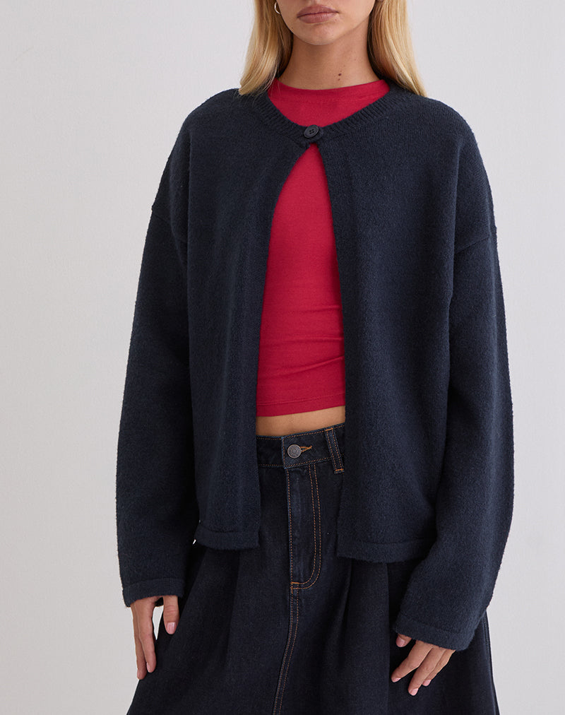 Image of Maureen Cardigan in Dark Navy
