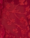 floral flock red