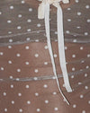 Brown and White Polka