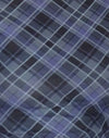 Blue Grey Check Mesh