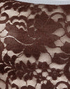 Chocolate Lace with Blue Binding