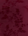 Flocked Botanical Flower Maroon