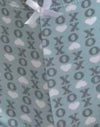Powder Blue XO Heart Print