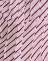 Chiffon Stripe Pink and Burgundy