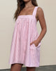 Image of Sasori Smock Mini Dress in Pink Stripe