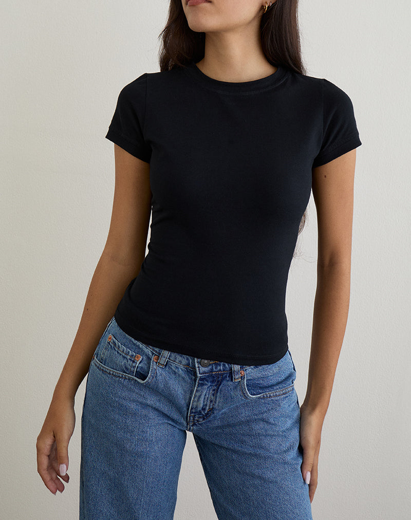 Image of Sutin Tee in Black