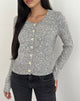 Image of Talira Cardigan in Knit Dark Grey Marl