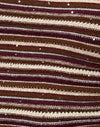 Shimmer Stripe Knit Rust
