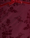 Botanical Flower Maroon
