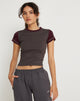 Image of Sivan Tee in Beluga Oxblood Cloudburst