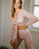 Image of Yun Top in Crystal Net Rose