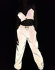 Image of Beval Jogger Pants in Reflective Silver