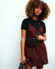 Image of Sanna Slip Dress in Dotty Rose Black