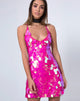 Image of Shine Dress in Tear Drop Sequin Fuschia Shine