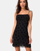 Image of Kaline Dress in Butterfly Flock Black