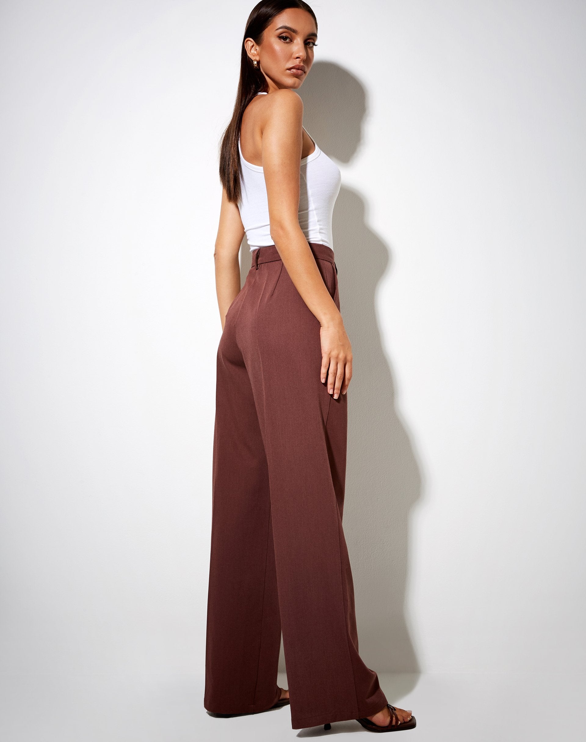 Image of Abba Trouser in Cocoa