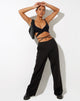 Image of Abner Wide Leg Trouser in Black