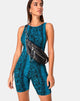 Image of Acro Unitard in Snake Blue