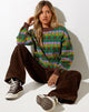 Image of Ammar Jumper in Fairisle Mix Brown