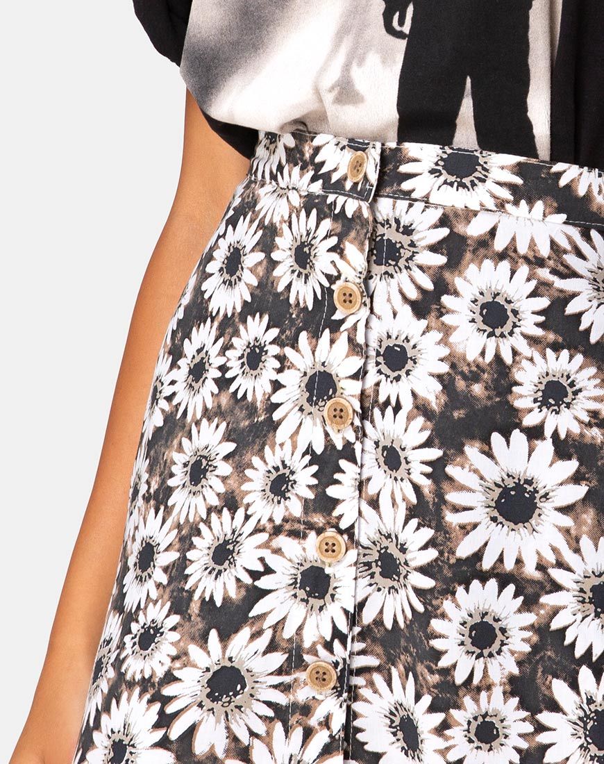 Image of Andrea Mini Skirt in Dyed Daisy