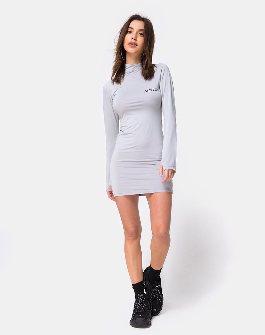 Image of Anegan Bodycon Dress in Grey Motel